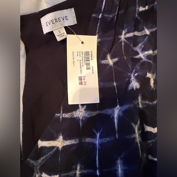 Evereve Black and White Patterned Top - Picture 5 of 11